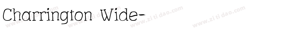 Charrington Wide字体转换